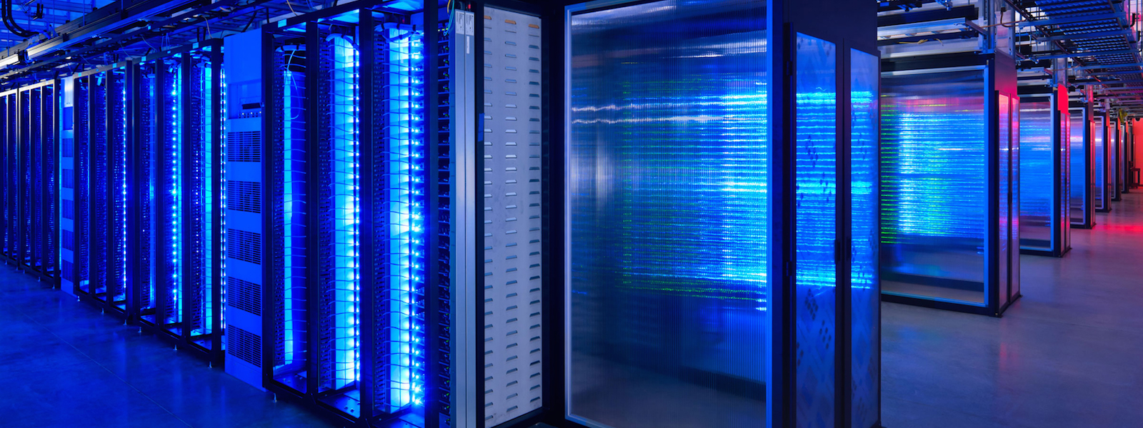 Colorful image of a data center